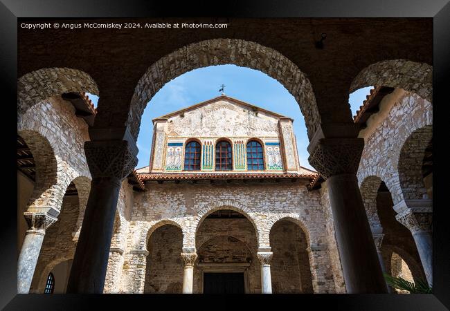 6th century Euphrasian Basilica in Porec, Croatia Framed Print by Angus McComiskey