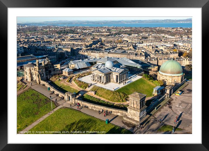 Collective Arts Centre on Calton Hill, Edinburgh Framed Mounted Print by Angus McComiskey