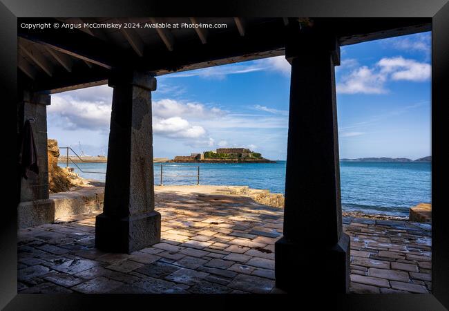 La Vallette Bathing Place, St Peter Port, Guernsey Framed Print by Angus McComiskey