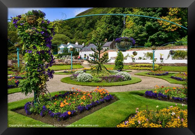 Walled Garden at Kylemore Abbey, County Galway Framed Print by Angus McComiskey