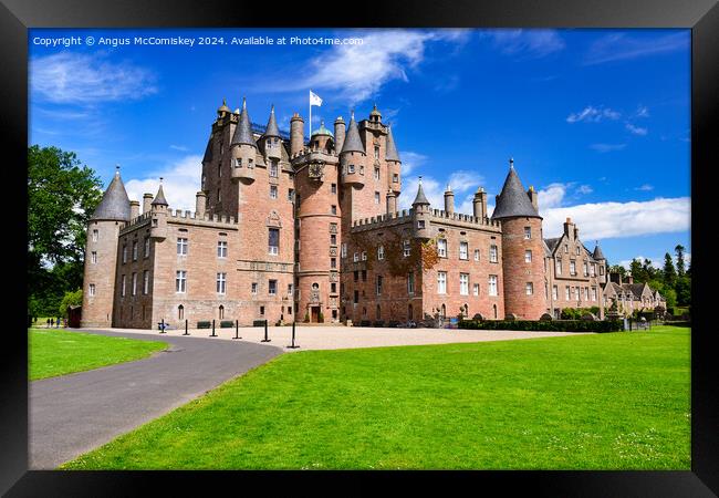 Glamis Castle, County of Angus, Scotland Framed Print by Angus McComiskey