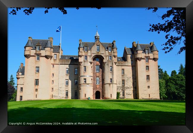Fyvie Castle in Aberdeenshire, Scotland Framed Print by Angus McComiskey