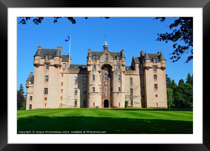 Fyvie Castle in Aberdeenshire, Scotland Framed Mounted Print by Angus McComiskey