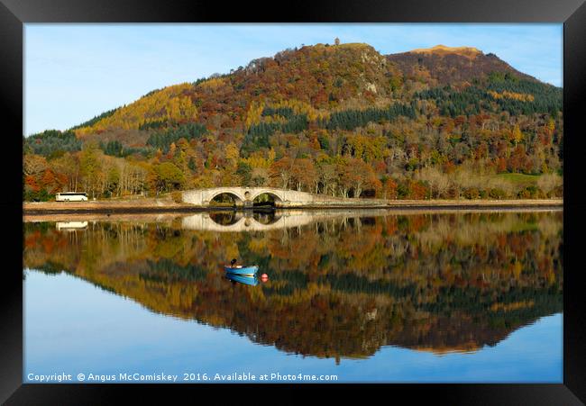 Autumn reflections on Loch Fyne Framed Print by Angus McComiskey