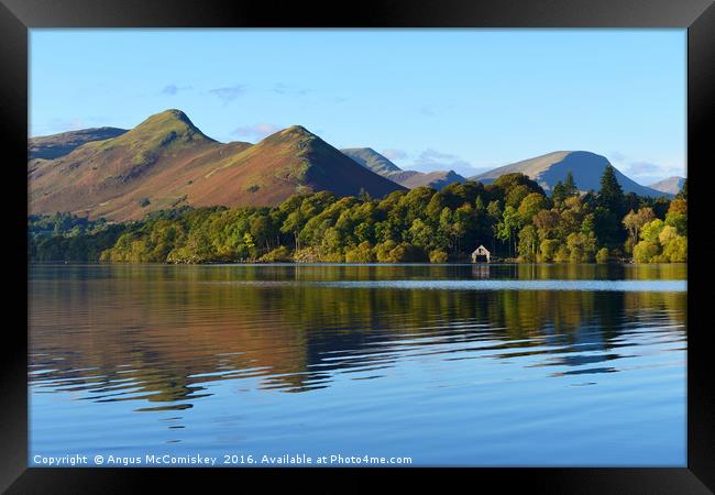Early morning reflections Derwentwater / Catbells Framed Print by Angus McComiskey