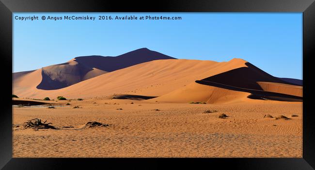Namib Desert Framed Print by Angus McComiskey