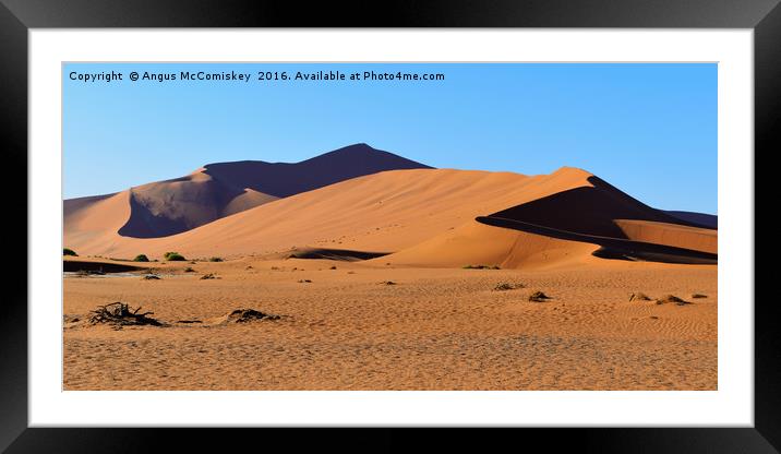 Namib Desert Framed Mounted Print by Angus McComiskey