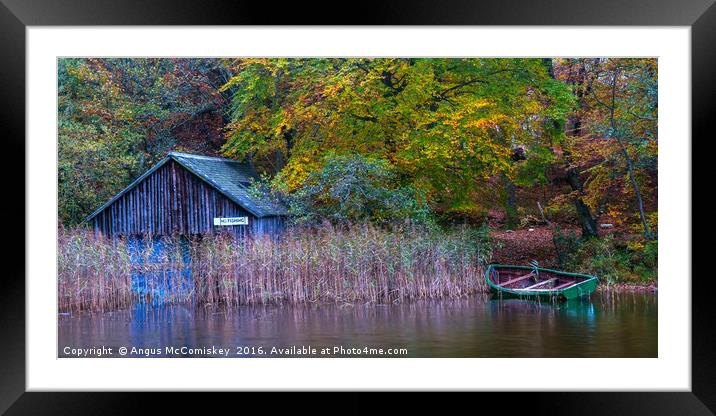 No fishing! Framed Mounted Print by Angus McComiskey