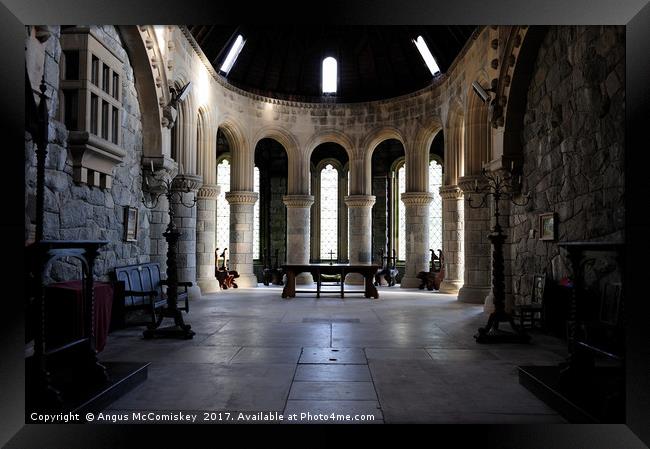 Interior of St Conan's Kirk Framed Print by Angus McComiskey