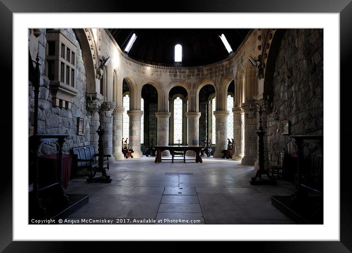 Interior of St Conan's Kirk Framed Mounted Print by Angus McComiskey