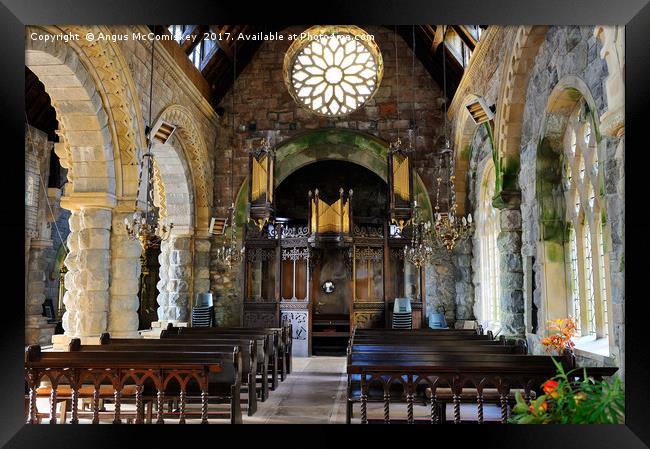 St Conan's Kirk Nave Framed Print by Angus McComiskey