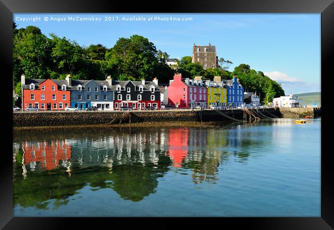 Tobermory waterfront, Isle of Mull Framed Print by Angus McComiskey