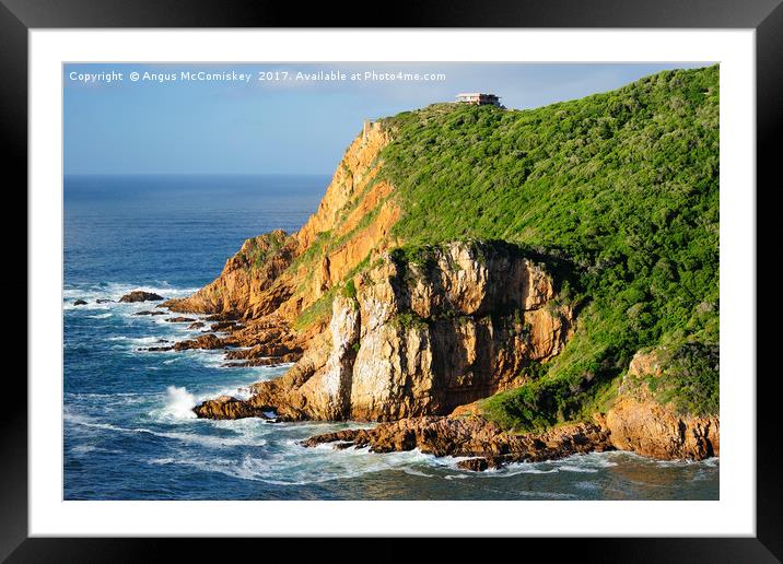 The Heads at Knysna Framed Mounted Print by Angus McComiskey