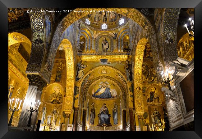 Cappella Palatina in Palermo, Sicily Framed Print by Angus McComiskey