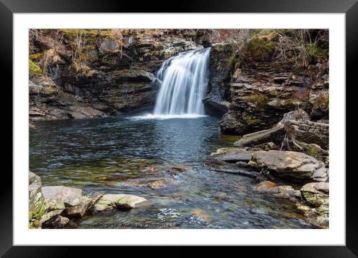 Falls of Falloch 2 Framed Mounted Print by Angus McComiskey