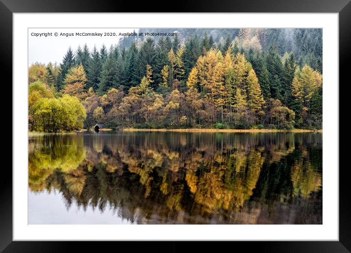 Boathouse on Loch Chon Framed Mounted Print by Angus McComiskey