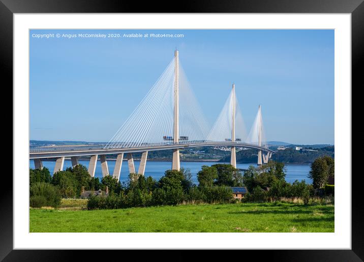 Queensferry Crossing Framed Mounted Print by Angus McComiskey