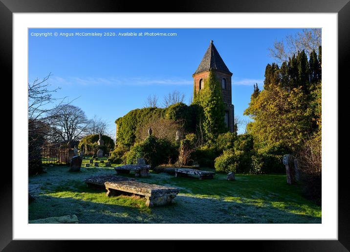 Ruined Gaelic chapel at Cromarty Framed Mounted Print by Angus McComiskey