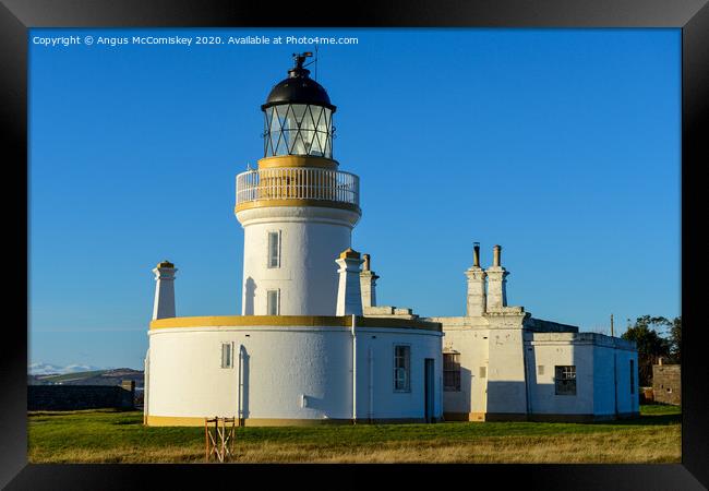 Chanonry Lighthouse Framed Print by Angus McComiskey