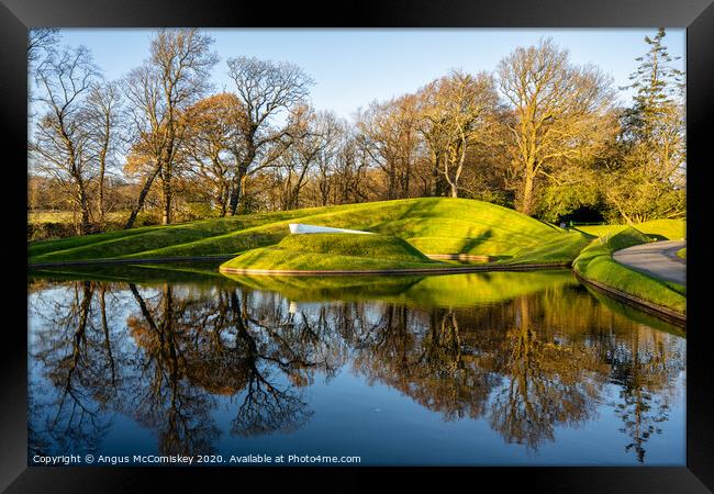 Cells of Life landform Framed Print by Angus McComiskey