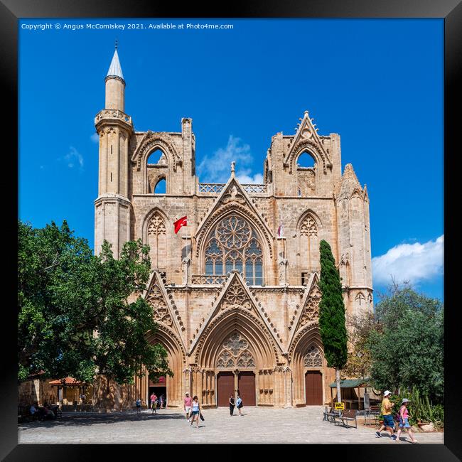 St Nicholas Cathedral Famagusta, Northern Cyprus Framed Print by Angus McComiskey