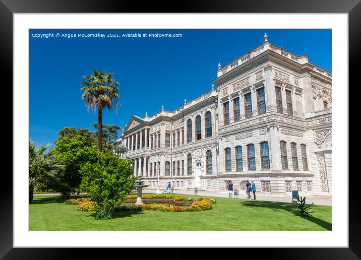 Dolmabahce Palace, Istanbul Framed Mounted Print by Angus McComiskey