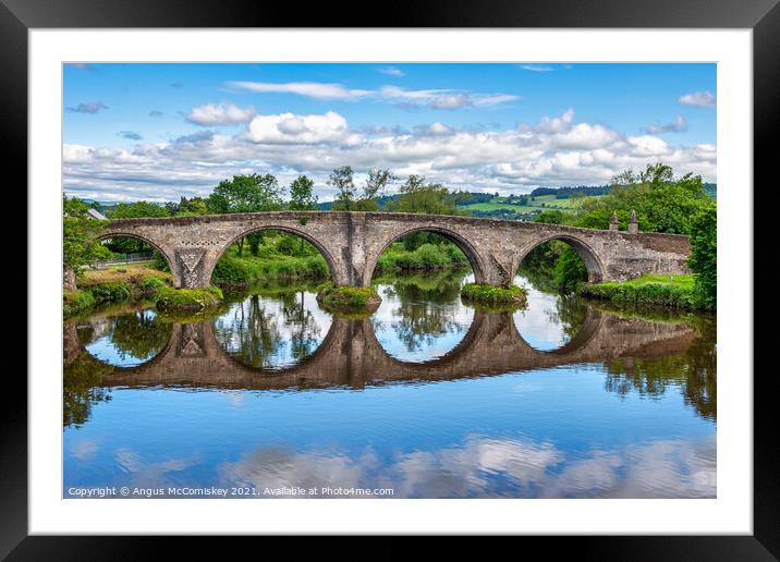 Old Stirling Bridge Framed Mounted Print by Angus McComiskey