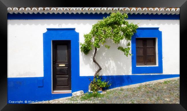 House Front, Portugal Framed Print by Alan Crawford