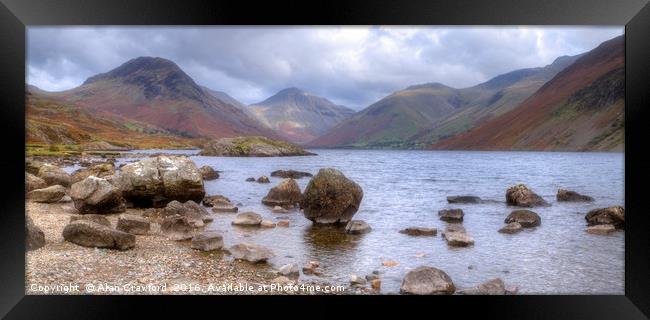 Clouds over Wast Water Framed Print by Alan Crawford