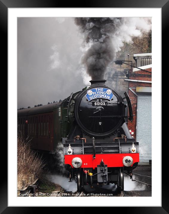 The "Flying Scotsman"  Framed Mounted Print by Alan Crawford