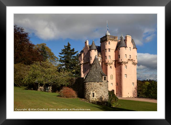 Craigievar Castle, Scotland Framed Mounted Print by Alan Crawford