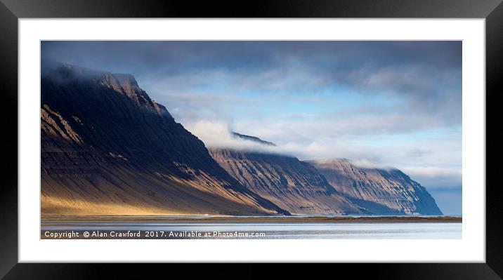Westfjords, Iceland Framed Mounted Print by Alan Crawford