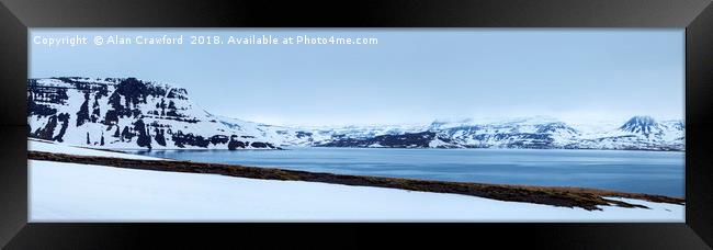 Iceland Panorama Framed Print by Alan Crawford