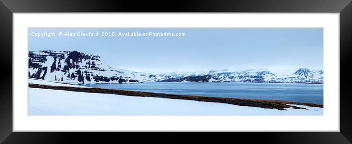 Iceland Panorama Framed Mounted Print by Alan Crawford