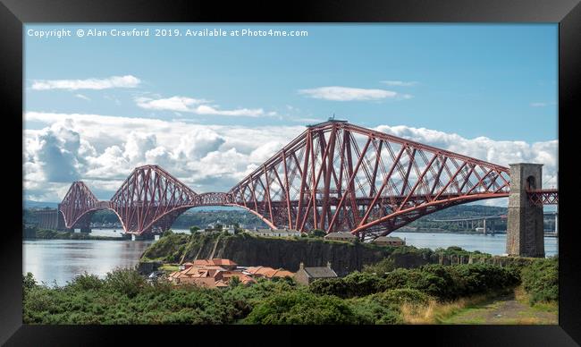 Forth Railway Bridge, Scotland Framed Print by Alan Crawford