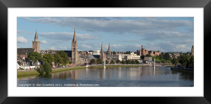 Inverness, Scotland Framed Mounted Print by Alan Crawford