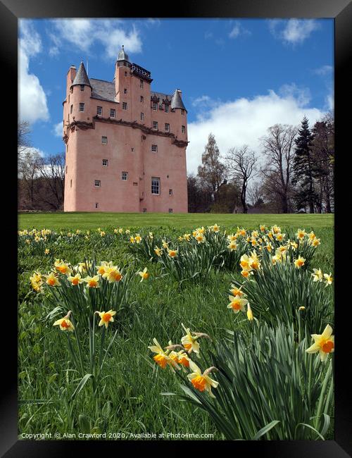 Craigievar castle, Scotland Framed Print by Alan Crawford