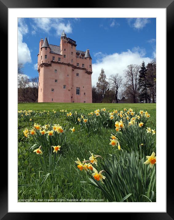 Craigievar castle, Scotland Framed Mounted Print by Alan Crawford