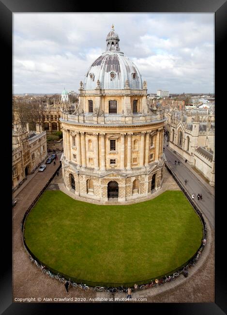 The Radcliffe Camera Building, Oxford Framed Print by Alan Crawford