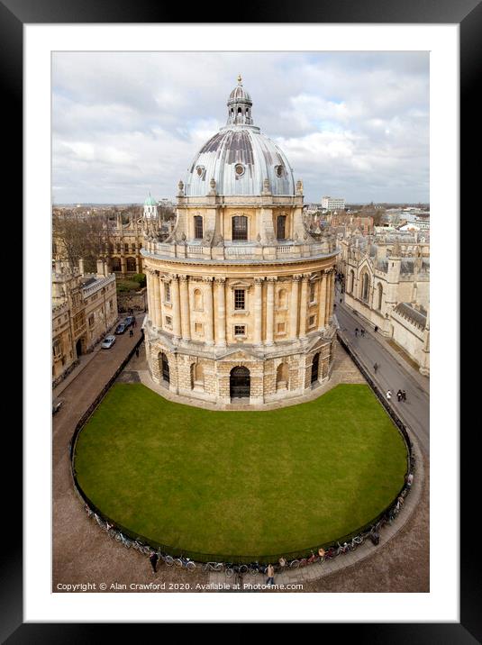 The Radcliffe Camera Building, Oxford Framed Mounted Print by Alan Crawford