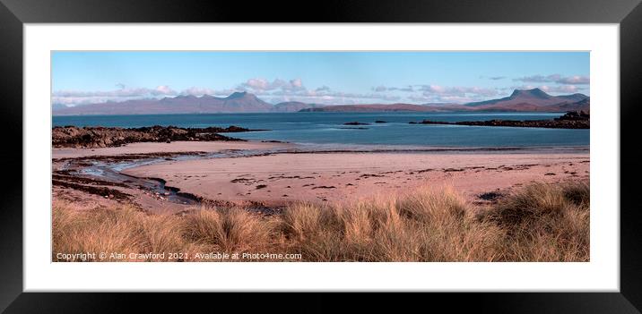 The Beach at Mellon Udrigle, Scotland Framed Mounted Print by Alan Crawford