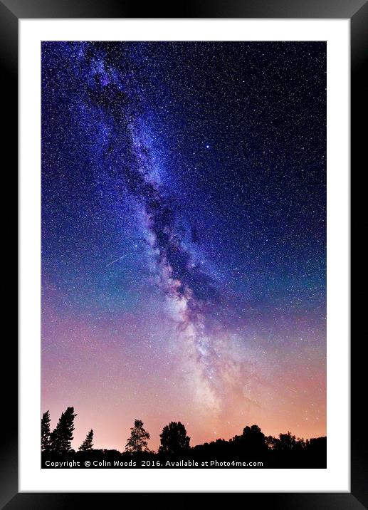 The Milky Way Framed Mounted Print by Colin Woods