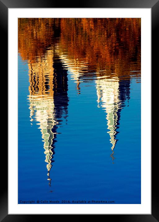Church Reflection Framed Mounted Print by Colin Woods