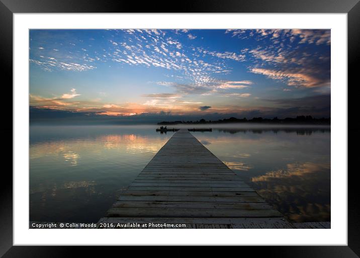 Jetty at Sunset Framed Mounted Print by Colin Woods