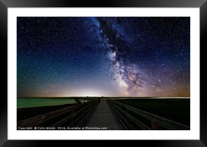 Pathway to the Stars Framed Mounted Print by Colin Woods