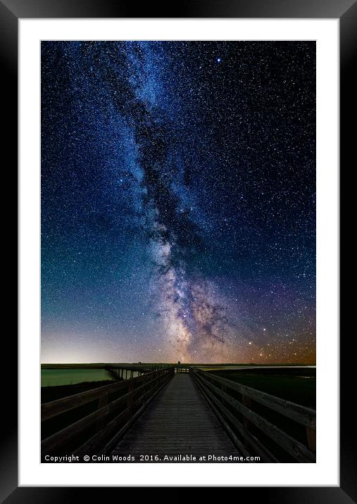 Path to the Stars Framed Mounted Print by Colin Woods