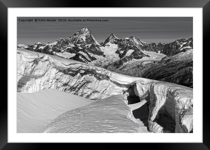 Swiss Alps Framed Mounted Print by Colin Woods