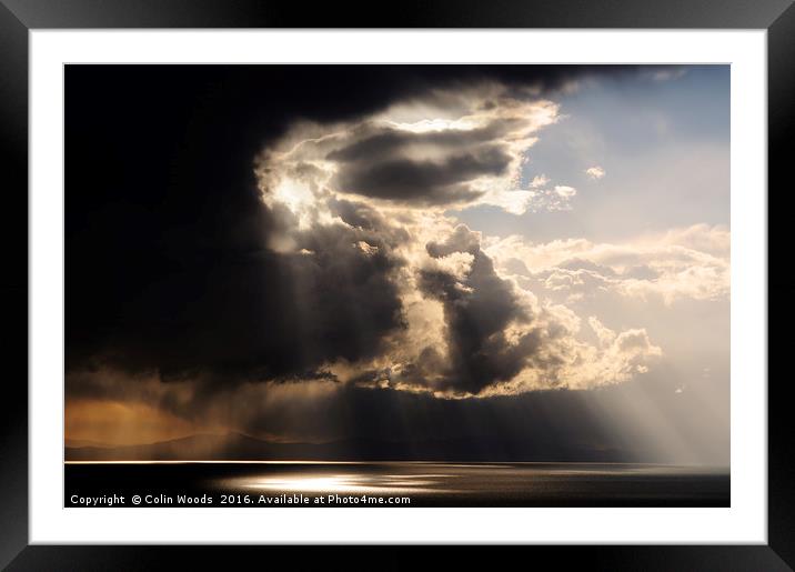 Storm Light on Lake Titicaca, Peru Framed Mounted Print by Colin Woods
