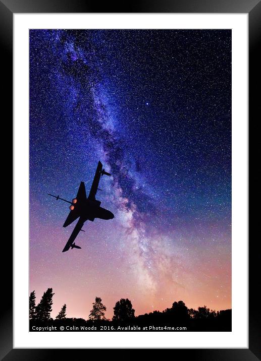 Nightflight Framed Mounted Print by Colin Woods