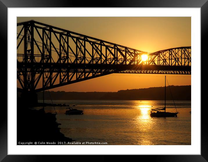 Pont du Quebec at Susnet Framed Mounted Print by Colin Woods